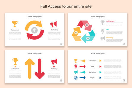 Arrow Infographics Google Slide Layout Template, Deslizar 2, 11346, Negócios — PoweredTemplate.com