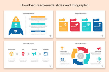 Arrow Infographics Google Slide Layout Template, 幻灯片 4, 11346, 商业 — PoweredTemplate.com