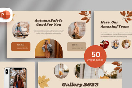 Autumn Sale - PowerPoint Template, PowerPoint模板, 11347, 商业 — PoweredTemplate.com