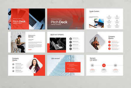 Pitch Deck Presentation Template, Diapositive 5, 11354, Business — PoweredTemplate.com
