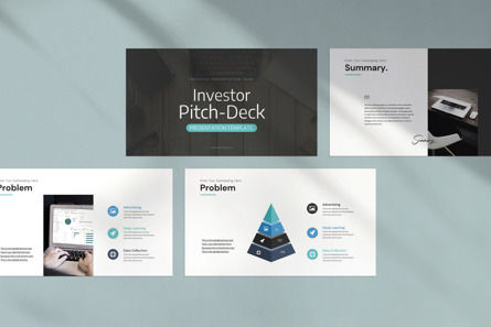 Investor Pitch Deck Presentation Template, Deslizar 3, 11355, Negócios — PoweredTemplate.com