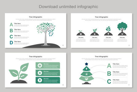 Tree Infographic Google Slide Layout Templates, 幻灯片 7, 11358, 商业 — PoweredTemplate.com
