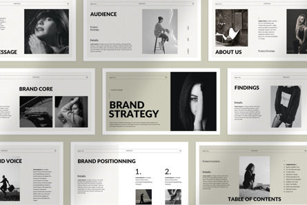Brand Strategy Presentation, Templat PowerPoint, 11360, Bisnis — PoweredTemplate.com