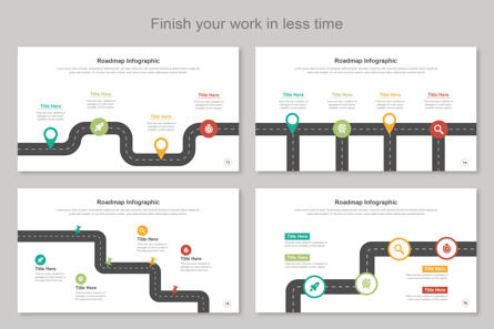 Roadmap Infographic Google Slide Design, Diapositiva 5, 11362, Negocios — PoweredTemplate.com
