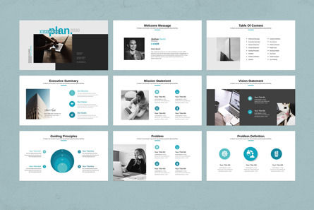 Business Plan Presentation Template, Diapositiva 5, 11367, Negocios — PoweredTemplate.com