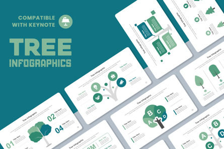 Tree Infographic Keynote Templates, Template Keynote, 11369, Bisnis — PoweredTemplate.com