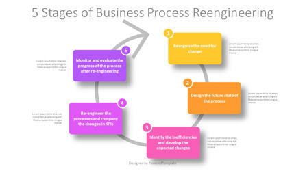 5 Stages of Business Process Re-engineering, Slide 2, 11373, Business Models — PoweredTemplate.com