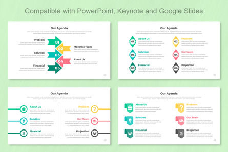 Agenda Infographic PowerPoint Templates, Deslizar 3, 11379, Negócios — PoweredTemplate.com