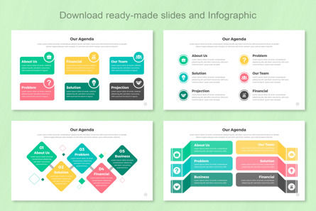 Agenda Infographic PowerPoint Templates, Deslizar 8, 11379, Negócios — PoweredTemplate.com