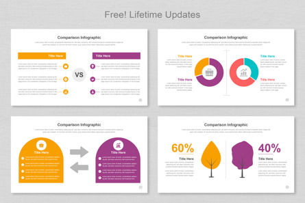 Comparison Infographic PowerPoint Templates, Deslizar 3, 11381, Negócios — PoweredTemplate.com