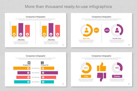 Comparison Infographic PowerPoint Templates, Deslizar 6, 11381, Negócios — PoweredTemplate.com