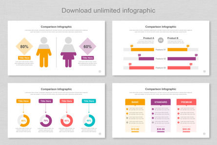 Comparison Infographic PowerPoint Templates, Deslizar 7, 11381, Negócios — PoweredTemplate.com