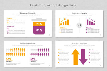 Comparison Infographic PowerPoint Templates, Deslizar 8, 11381, Negócios — PoweredTemplate.com
