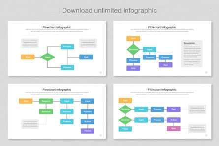 Flowchart Infographic Keynote Templates, Deslizar 7, 11382, Negócios — PoweredTemplate.com