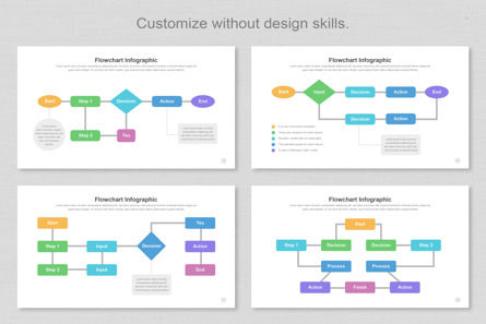 Flowchart Infographic Keynote Templates, Diapositive 8, 11382, Business — PoweredTemplate.com