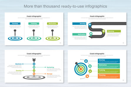 Keynote Goals Infographic Templates, Diapositiva 6, 11383, Negocios — PoweredTemplate.com