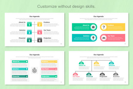 Agenda Infographic Google Slide Design, Dia 4, 11386, Bedrijf — PoweredTemplate.com