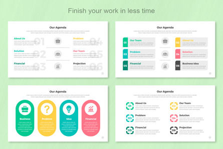 Agenda Infographic Google Slide Design, Slide 7, 11386, Bisnis — PoweredTemplate.com