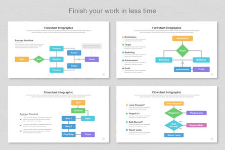 Flowchart Infographic PowerPoint Templates, 슬라이드 5, 11392, 비즈니스 — PoweredTemplate.com