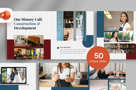 Cafe Construction and Development - PowerPoint Template, Modello PowerPoint, 11397, Lavoro — PoweredTemplate.com
