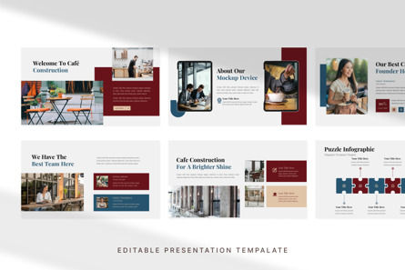 Cafe Construction and Development - PowerPoint Template, Diapositiva 2, 11397, Negocios — PoweredTemplate.com