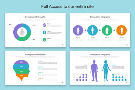 Demographic Infographic PowerPoint Templates, Diapositiva 2, 11398, Negocios — PoweredTemplate.com