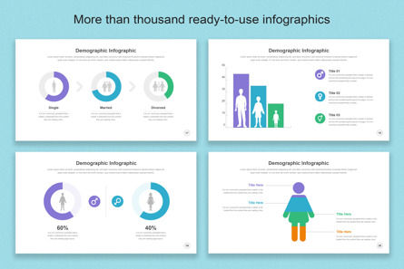 Demographic Infographic PowerPoint Templates, スライド 6, 11398, ビジネス — PoweredTemplate.com