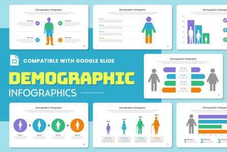 Demographic Infographic Google Slide, Tema do Google Slides, 11399, Negócios — PoweredTemplate.com