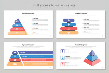 Pyramid Diagram Infographic Templates PowerPoint, Deslizar 2, 11400, Negócios — PoweredTemplate.com