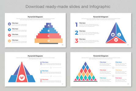 Pyramid Diagram Infographic Templates PowerPoint, Deslizar 3, 11400, Negócios — PoweredTemplate.com