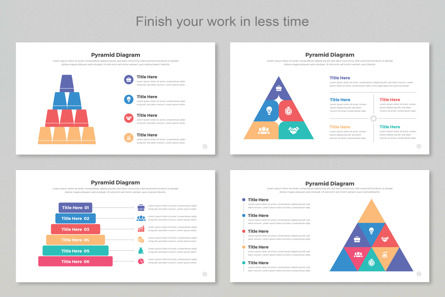 Pyramid Diagram Infographic Templates PowerPoint, Slide 4, 11400, Lavoro — PoweredTemplate.com