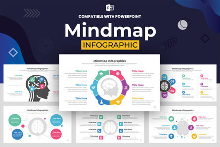 Mindmap Infographic Templates PowerPoint, PowerPoint模板, 11405, 商业 — PoweredTemplate.com