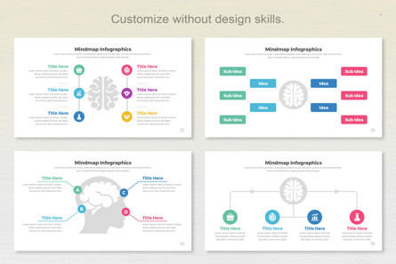 Mindmap Infographic Templates PowerPoint, Diapositiva 2, 11405, Negocios — PoweredTemplate.com