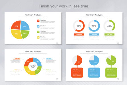 Pie Chart Infographic Templates PowerPoint, スライド 5, 11407, ビジネス — PoweredTemplate.com