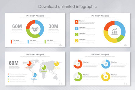 Pie Chart Infographic Templates PowerPoint, Deslizar 7, 11407, Negócios — PoweredTemplate.com