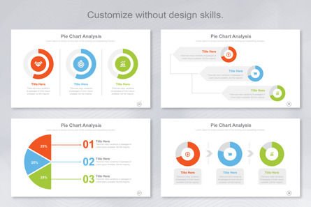 Pie Chart Infographic Templates PowerPoint, Deslizar 8, 11407, Negócios — PoweredTemplate.com