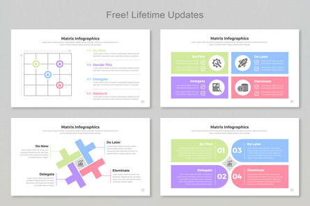 Matrix Infographic Templates PowerPoint, Deslizar 3, 11408, Negócios — PoweredTemplate.com