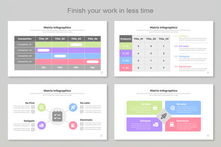 Matrix Infographic Templates PowerPoint, Diapositive 5, 11408, Business — PoweredTemplate.com