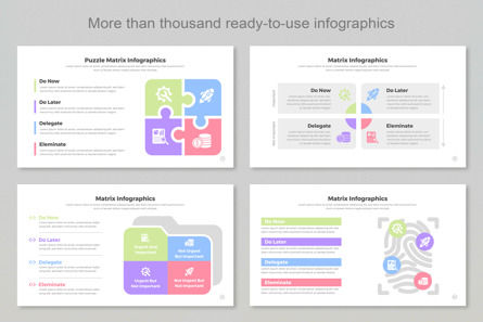Matrix Infographic Templates PowerPoint, Deslizar 6, 11408, Negócios — PoweredTemplate.com
