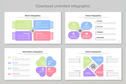 Matrix Infographic Templates PowerPoint, Dia 7, 11408, Bedrijf — PoweredTemplate.com