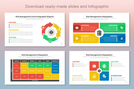 PowerPoint Risk Management Infographic Template Layout, Deslizar 4, 11409, Negócios — PoweredTemplate.com