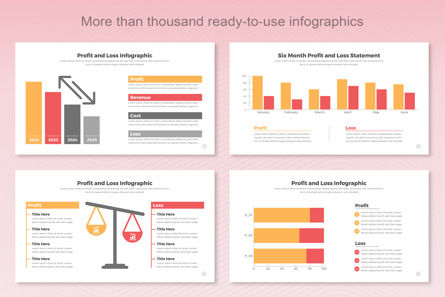 Profit and Loss Infographic Templates PowerPoint, Slide 6, 11410, Bisnis — PoweredTemplate.com