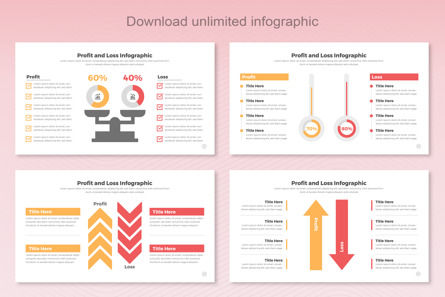 Profit and Loss Infographic Templates PowerPoint, Dia 7, 11410, Bedrijf — PoweredTemplate.com