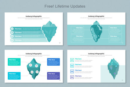 Iceberg Infographic Templates PowerPoint, Slide 3, 11411, Lavoro — PoweredTemplate.com