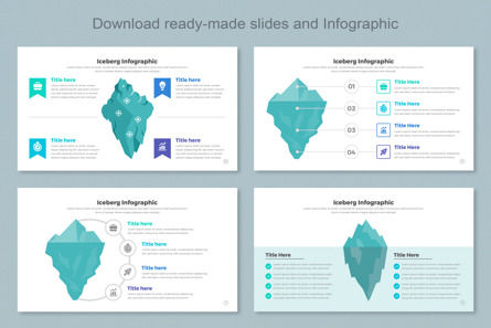 Iceberg Infographic Templates PowerPoint, Dia 4, 11411, Bedrijf — PoweredTemplate.com