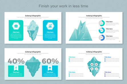 Iceberg Infographic Templates PowerPoint, Slide 5, 11411, Lavoro — PoweredTemplate.com