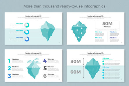 Iceberg Infographic Templates PowerPoint, スライド 6, 11411, ビジネス — PoweredTemplate.com