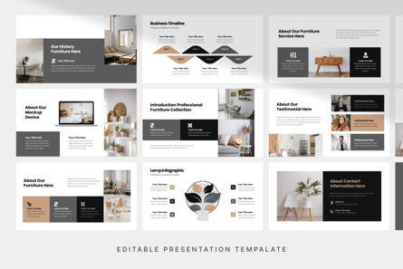 Professional Furniture Collection - PowerPoint Template, 幻灯片 3, 11417, 商业 — PoweredTemplate.com