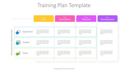 Training Plan Template, Deslizar 2, 11429, Modelos de Negócio — PoweredTemplate.com