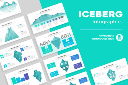 Iceberg Infographic Google Slide Design, 11438, Business — PoweredTemplate.com